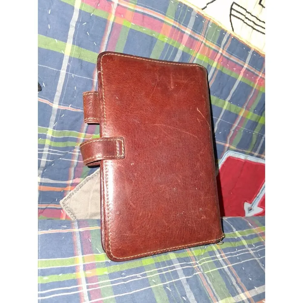 VTG Ghurka Original Collection Leather Agenda Ring Binder Organizer Planner...